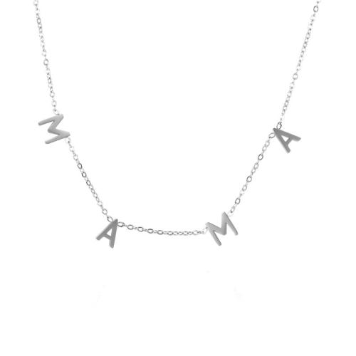 Titanium Steel Jewelry Necklace, with 304 Stainless Steel Chain, polished & for woman Approx 41-50 cm 