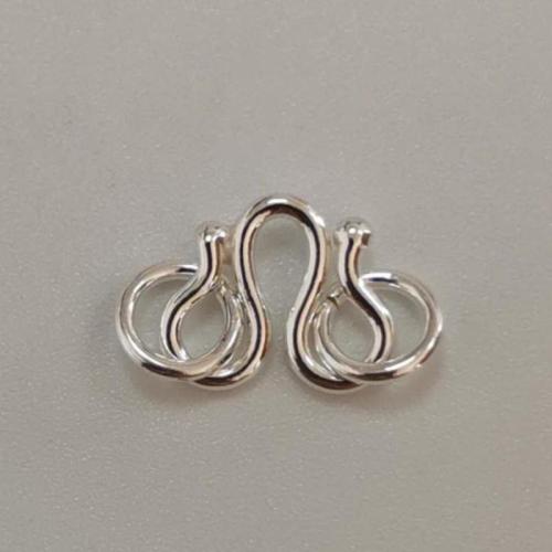 Sterling Silver M Clasp, 925 Sterling Silver, DIY 