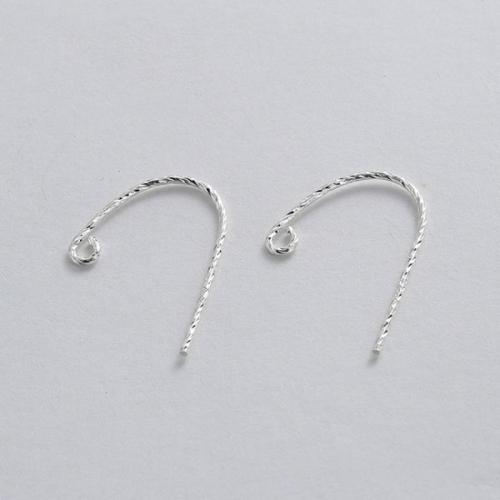 Crochet boucle d oreille en argent, Argent sterling 925, DIY & styles différents pour le choix, Vendu par paire