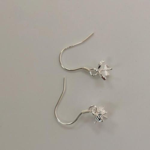 Crochet boucle d oreille en argent, Argent sterling 925, DIY & styles différents pour le choix, Vendu par paire