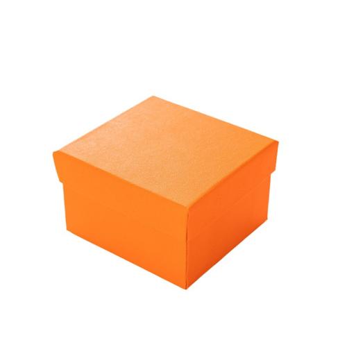 Cardboard Watch Box, Paper, with Sponge, dustproof orange 