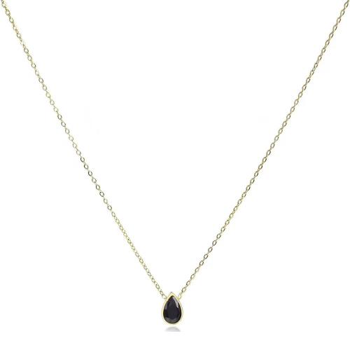 Cubic Zircon Micro Pave Brass Necklace, plated, micro pave cubic zirconia & for woman 