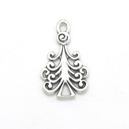 Zinc Alloy Christmas Pendants, Christmas Tree, antique silver color plated, DIY Approx 