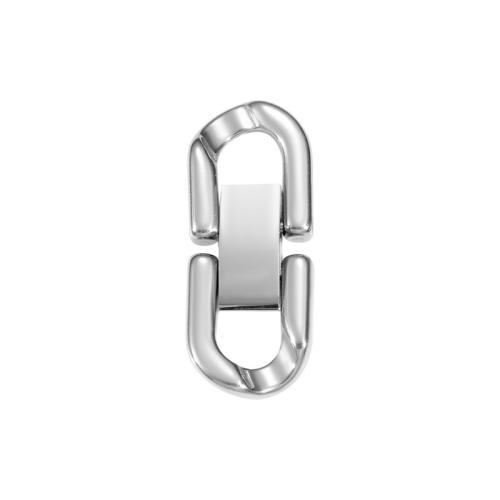 Stainless Steel Jewelry Clasp, 304 Stainless Steel, plated, DIY 