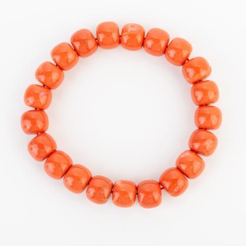 Synthetische Koralle Armband, Folk-Stil & unisex, beads size 10x8mm, Länge:ca. 190 Millimeter, verkauft von PC