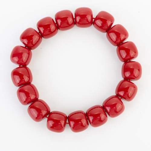 Synthetische Koralle Armband, Folk-Stil & unisex, beads size 12x11mm, Länge:ca. 200 Millimeter, verkauft von PC