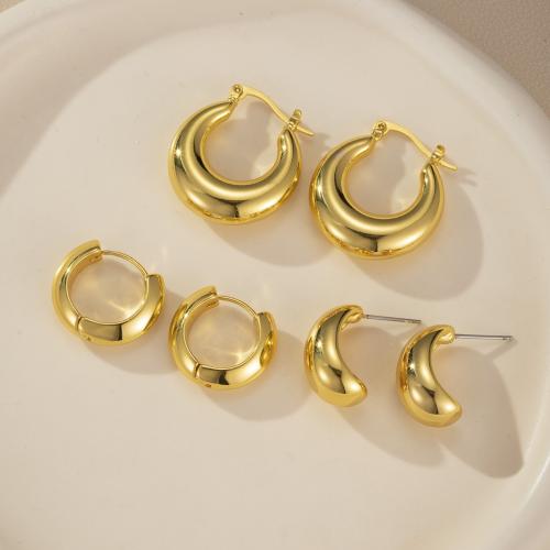 Stainless Steel Leverback Earring, 304 Stainless Steel, plated, three pieces & fashion jewelry 