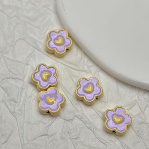 Zinc Alloy Spacer Beads, petals, stoving varnish, DIY 10mm 