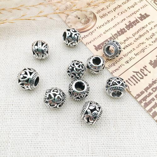 Zinc Alloy Large Hole Beads, DIY & hollow Approx 4mm [