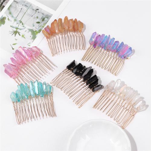 Decorative Hair Combs, Natural Stone, handmade & for woman 