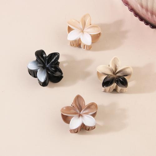 Hair Claw Clips, Plastic, Flower, stoving varnish, for woman 