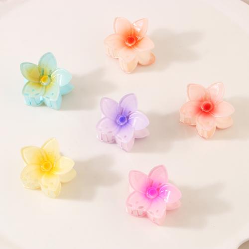 Hair Claw Clips, Plastic, Flower, stoving varnish, for woman 