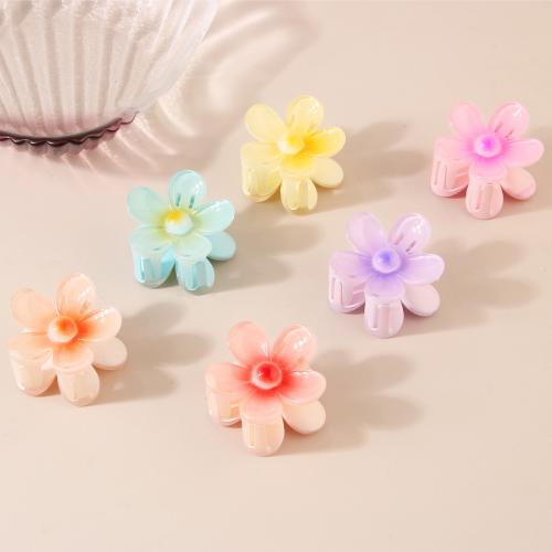 Hair Claw Clips, Plastic, Flower, stoving varnish, for woman 