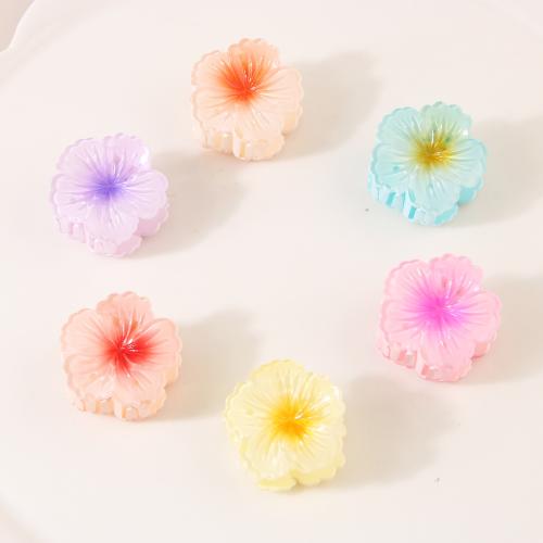 Hair Claw Clips, Plastic, Flower, stoving varnish, for woman 