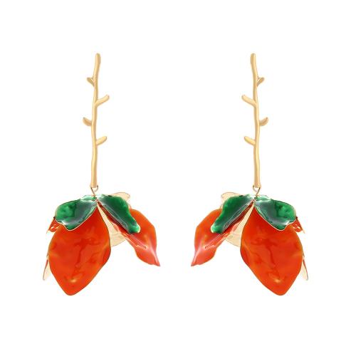 Enamel Zinc Alloy Drop Earring, with Iron, fashion jewelry & for woman 