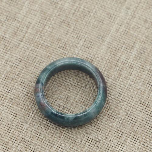 Agate Finger Ring, Indian Agate, Donut, Unisex mixed colors, 6mm 