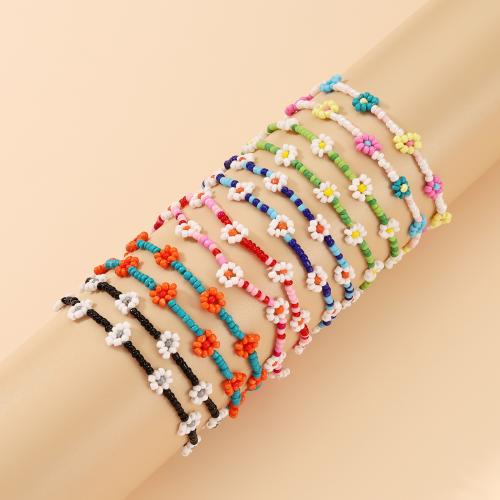 Glass Seed Beads Bracelets, with Seedbead, for woman, mixed colors cm 