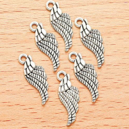 Zinc Alloy Feather Pendants, plated, DIY [