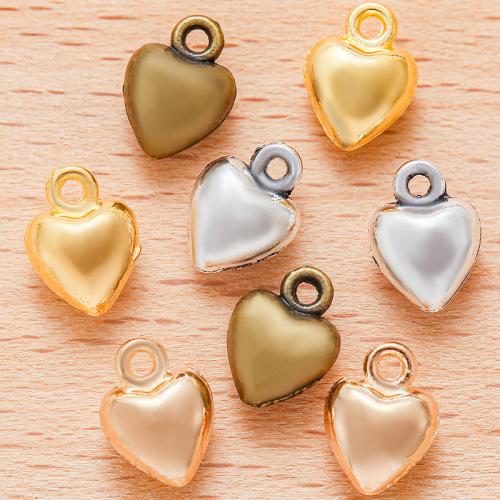 Zinc Alloy Heart Pendants, plated, DIY [