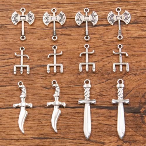 Zinc Alloy Tool Pendants, antique silver color plated & DIY Approx [