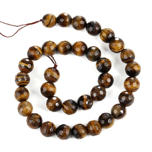 Tiger Eye Beads, DIY & faceted, yellow Approx 38 cm 