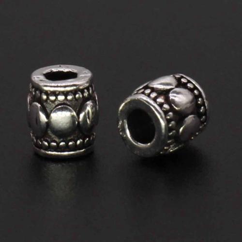 Zinc Alloy Spacer Beads, antique silver color plated, DIY Approx 3mm 