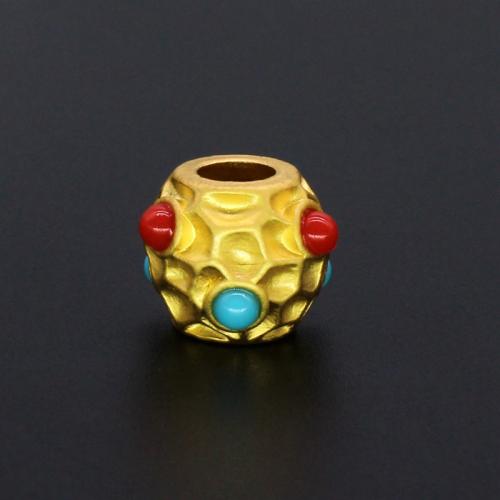 Zinc Alloy Jewelry Beads, gold color plated, DIY Approx 5mm 