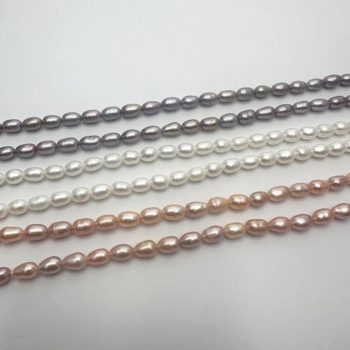 Rice Cultured Freshwater Pearl Beads, DIY 4-5mm Approx 37 cm [