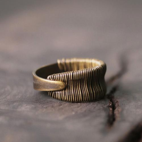 Anillo de dedo de latón, metal, Joyería & para mujer, Wide:10mm, Vendido por UD[