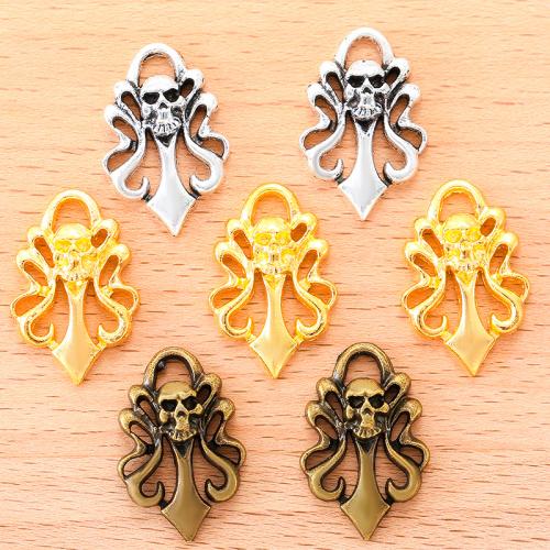 Zinc Alloy Skull Pendants, plated, DIY [