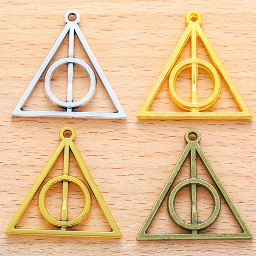 Zinc Alloy Jewelry Pendants, Triangle, plated, DIY [