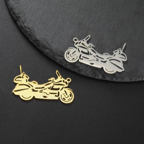 Stainless Steel Pendants, 304 Stainless Steel, Motorcycle, plated, DIY [