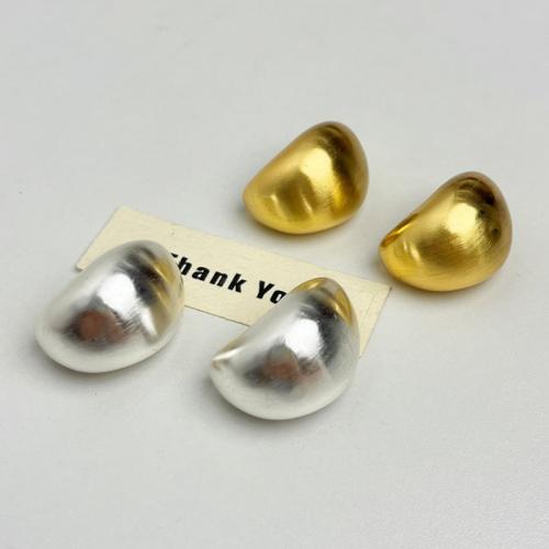 Brass Stud Earring, Teardrop, plated, fashion jewelry & for woman [