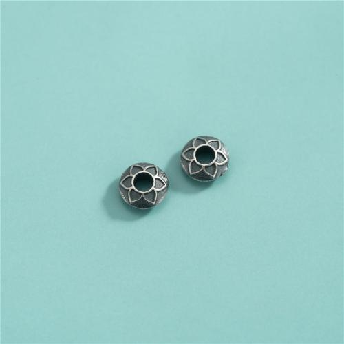 Sterling Silver Spacer Beads, 925 Sterling Silver, DIY Approx 2.2mm 