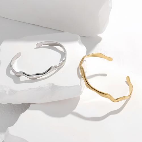 Stainless Steel Cuff Bangle, 304 Stainless Steel, fashion jewelry & for woman Inner Approx 55mm [