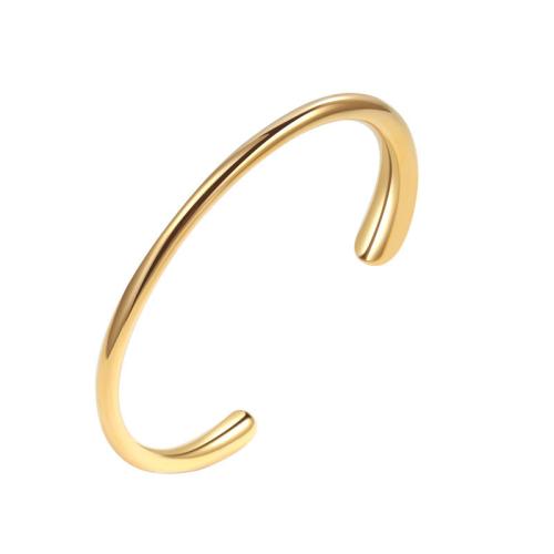 Brass Cuff Bangle, plated, for woman Inner Approx 61mm [