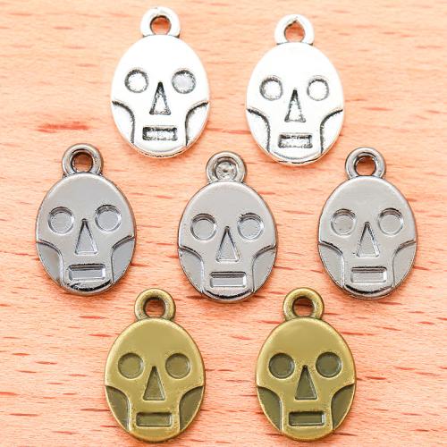 Zinc Alloy Skull Pendants, plated, DIY [