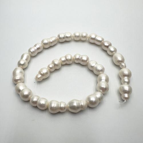 Baroque Cultured Freshwater Pearl Beads, irregular, DIY, white, 8-9mm Approx 37 cm [