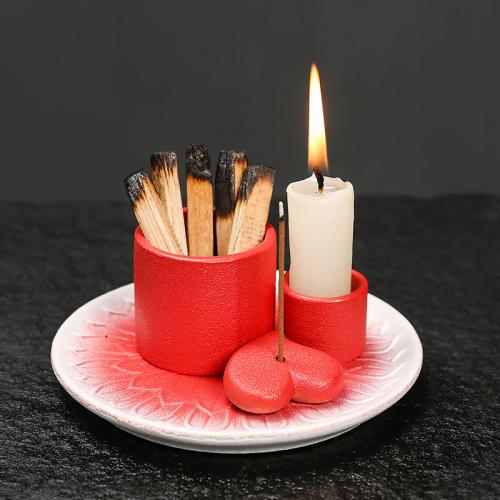 Porcelain Incense Tray, for home and office & durable & multifunctional 