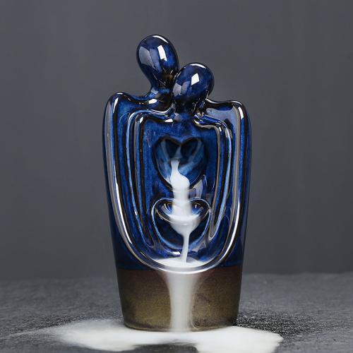 Incense Smoke Flow Backflow Holder Ceramic Incense Burner, Porcelain, for home and office & durable 