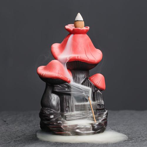 Incense Smoke Flow Backflow Holder Ceramic Incense Burner, Porcelain, for home and office & durable & multifunctional 