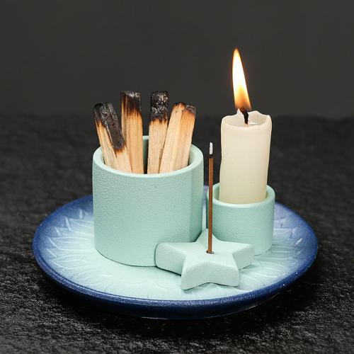 Porcelain Incense Tray, for home and office & durable & multifunctional 