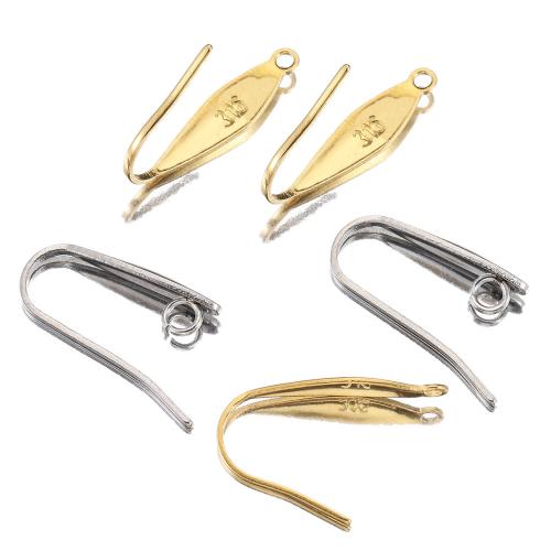 Stainless Steel Hook Earwire, 304 Stainless Steel, Vacuum Ion Plating, DIY Approx [