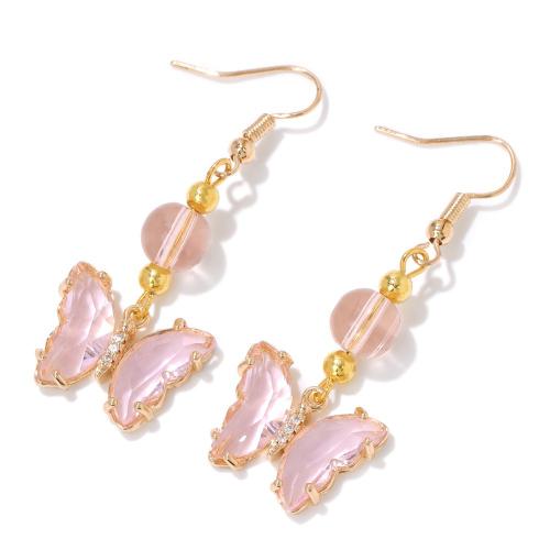 Crystal Drop Earring, Zinc Alloy, with Crystal, for woman 