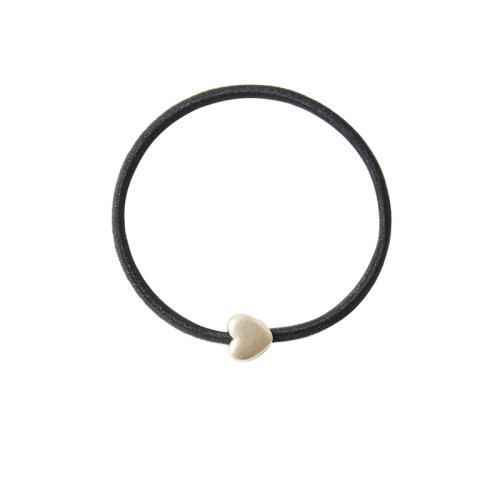 Ponytail Holder, Zinc Alloy, with Rubber Band & for woman, black, Inner Approx 55mm 