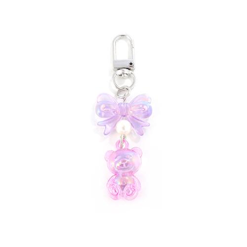 Acrylic Key Chain, with Zinc Alloy, for woman [