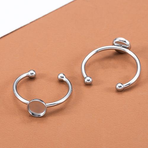 Edelstahl Fingerring Einstellung, 304 Edelstahl, Vakuum-Ionen-Beschichtung, Unterschiedliche Form zur Auswahl & Einstellbar & DIY, keine, Ring inner diameter 18mm, ca. 100PCs/Tasche, verkauft von Tasche