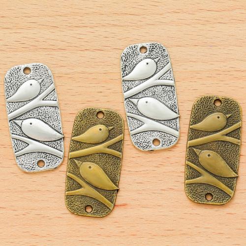 Animal Zinc Alloy Connector, Bird, plated, DIY & 1/1 loop [