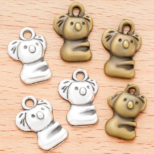 Zinklegierung Tier Anhänger, Koala, plattiert, DIY, keine, 16x10mm, 100PCs/Tasche, verkauft von Tasche