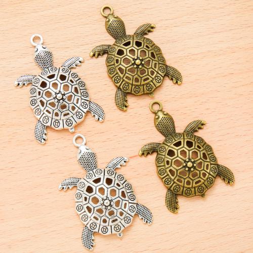 Pendentifs animaux en alliage de zinc, tortue, Placage, DIY, plus de couleurs à choisir Vendu par sac